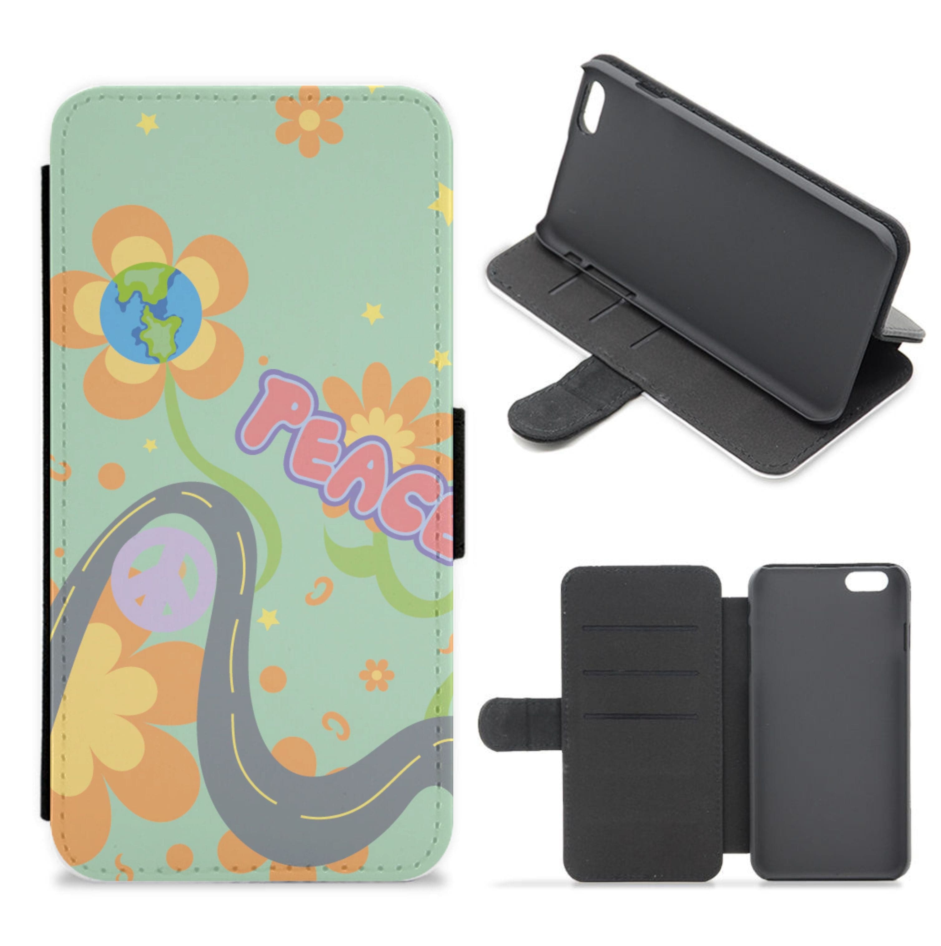 Peace - Cars Flip / Wallet Phone Case