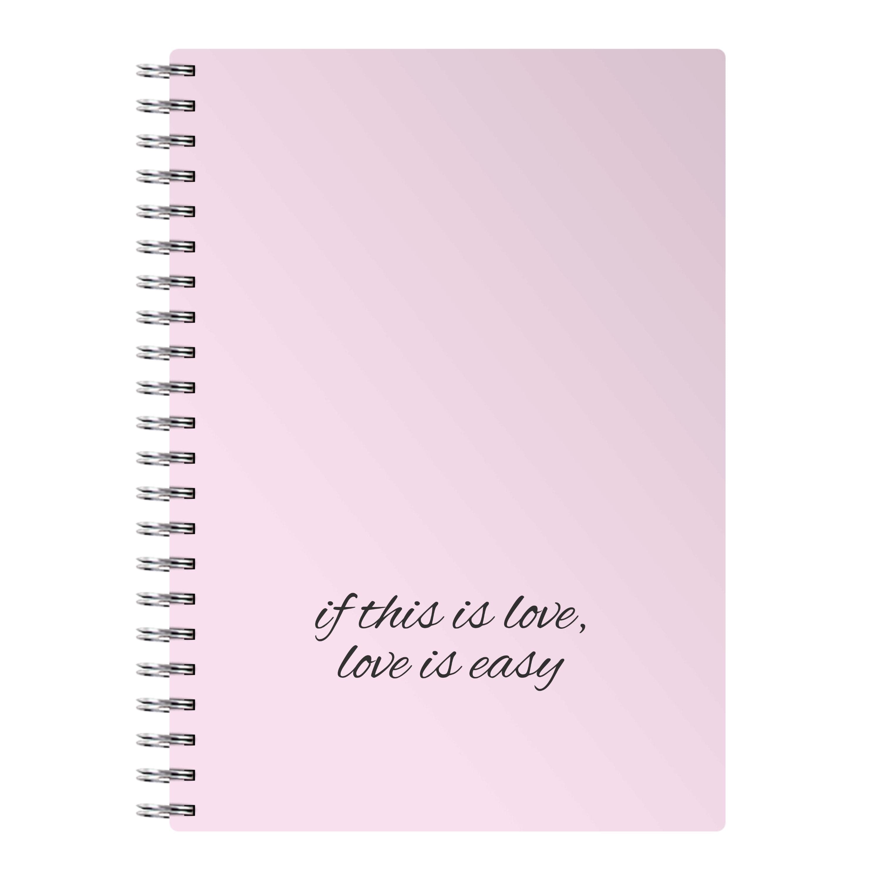 If This Is Love, Love Is Easy - McBand Notebook