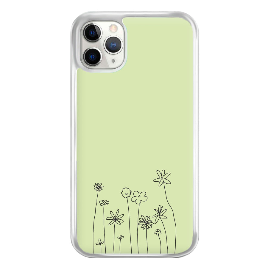Floral Outline - Floral Phone Case
