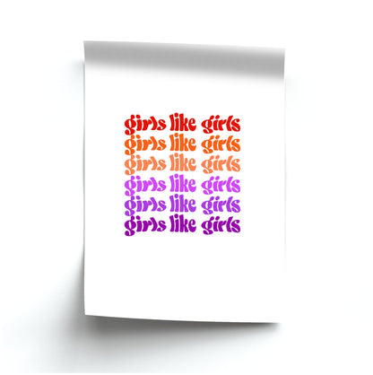 Girls like girls - Pride Poster