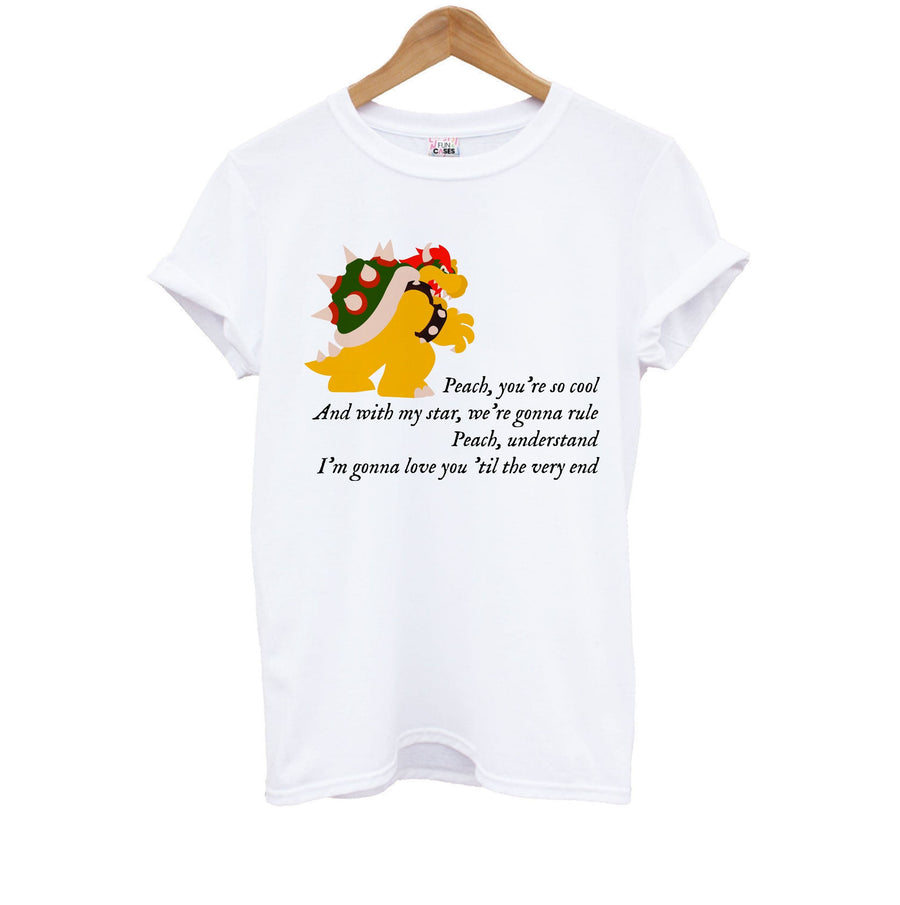 Peach, You're So Cool - The Super Mario Bros Kids T-Shirt