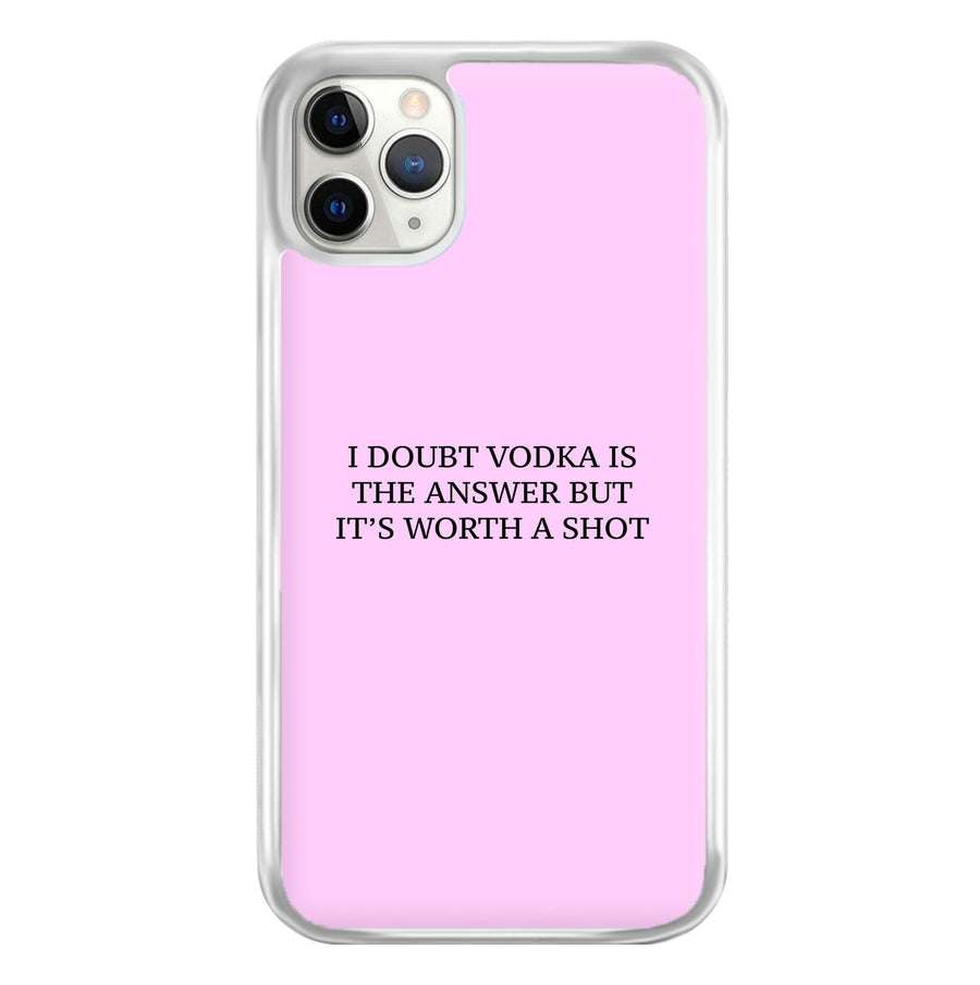 I Doubt Vodka - Summer Quotes Phone Case