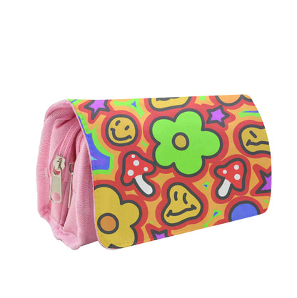 Rainbow Trip - Trippy Patterns Pencil Case