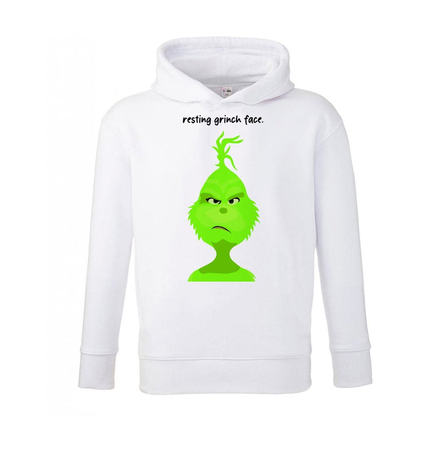 Resting Grinch Face - Christmas Kids Hoodie