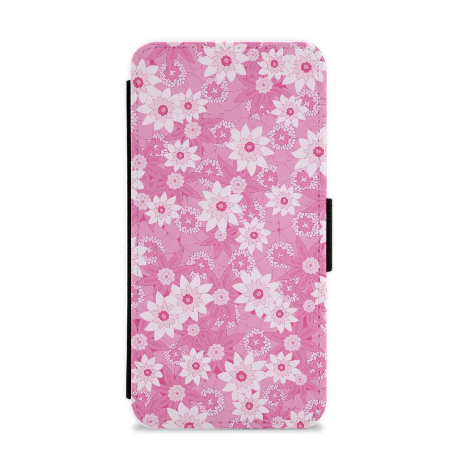 Pink Flowers - Floral Patterns Flip / Wallet Phone Case