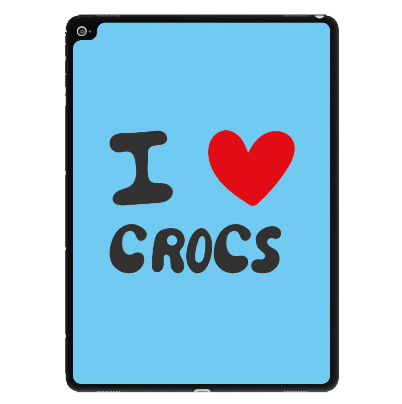 I Love Crocs iPad Case