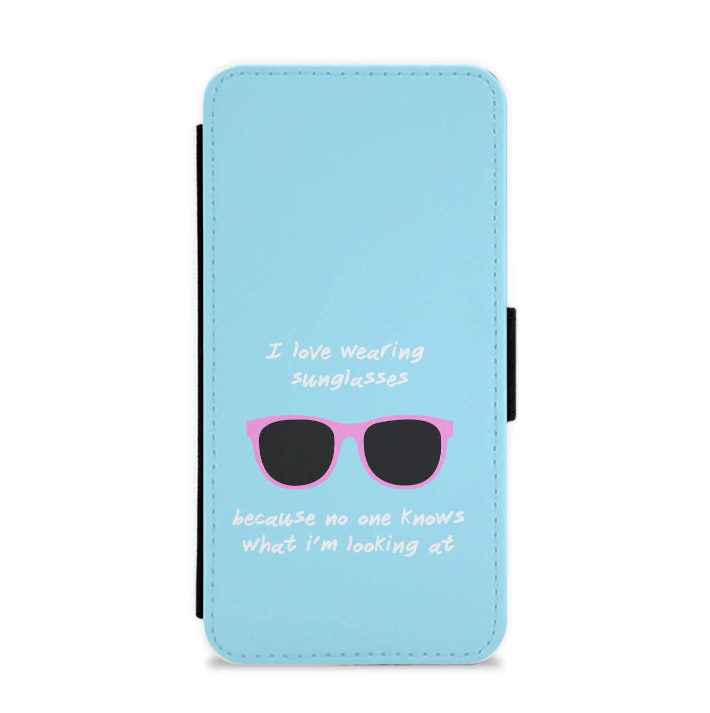 I Love Wearing Sunglasses - Summer Flip / Wallet Phone Case