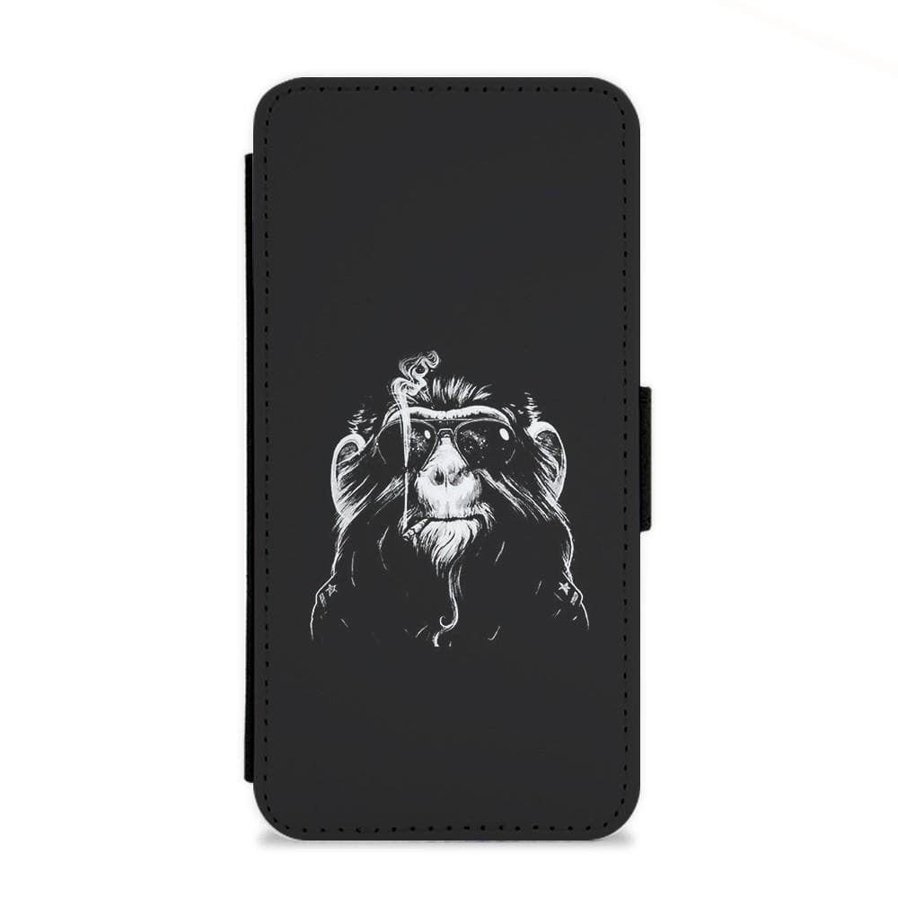 Smoking Monkey - Arctic Monkeys Flip Wallet Phone Case - Fun Cases