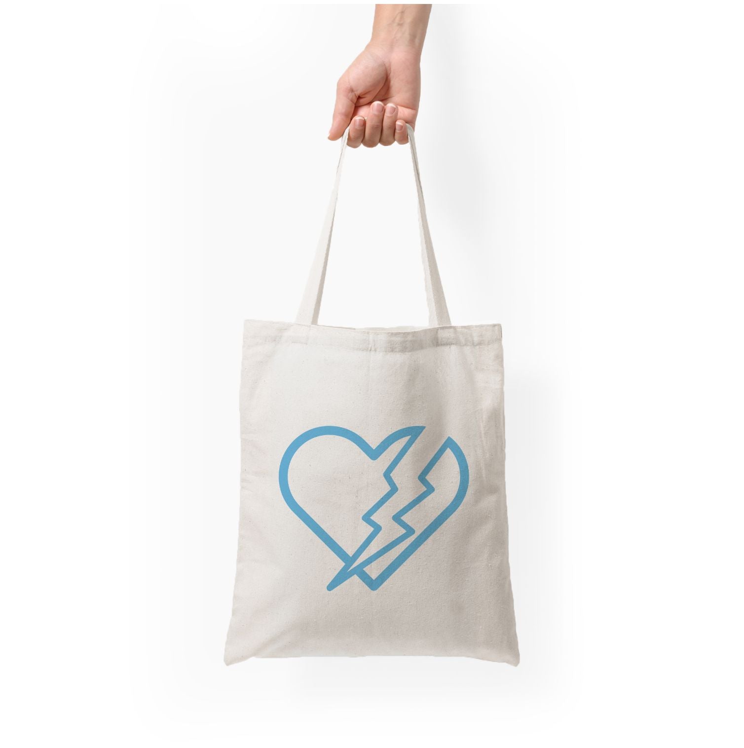 Lightning Heart Tote Bag