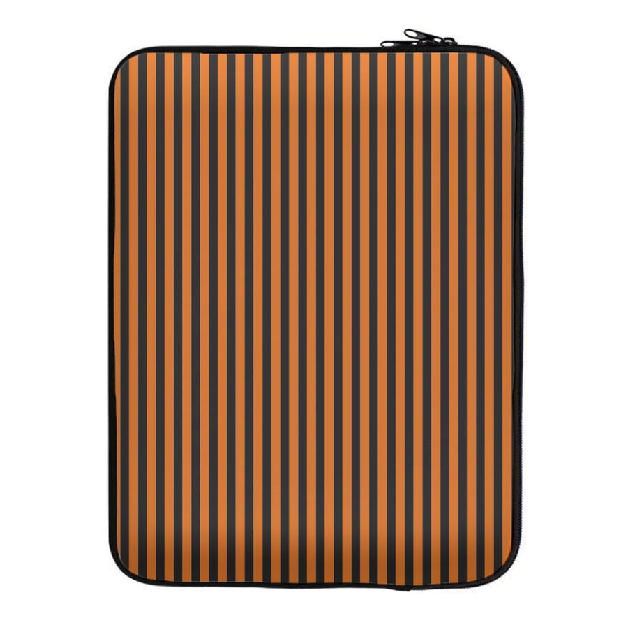 Orange & Black Stripe Laptop Sleeve