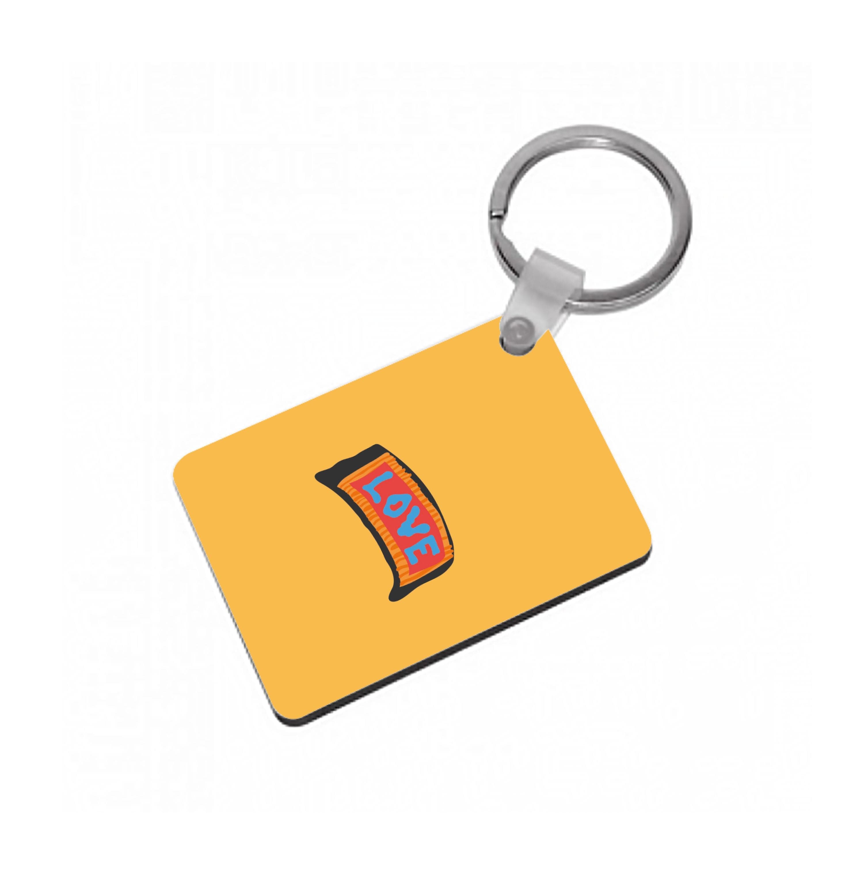 Orange Love - Peep Keyring