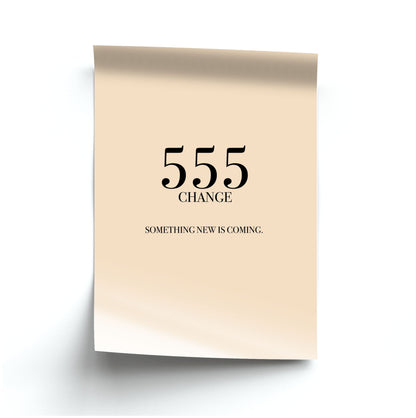 555 - Angel Numbers Poster