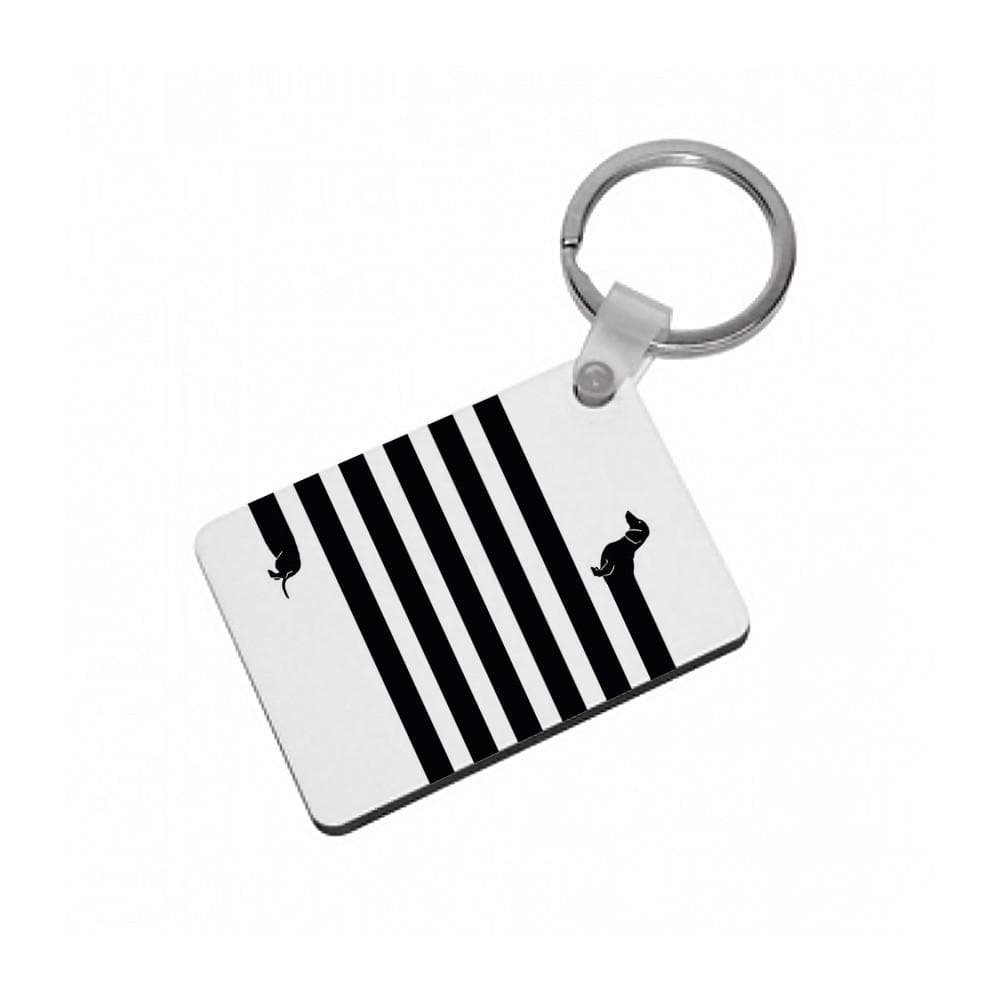 Dachshund Wrapped Keyring - Fun Cases