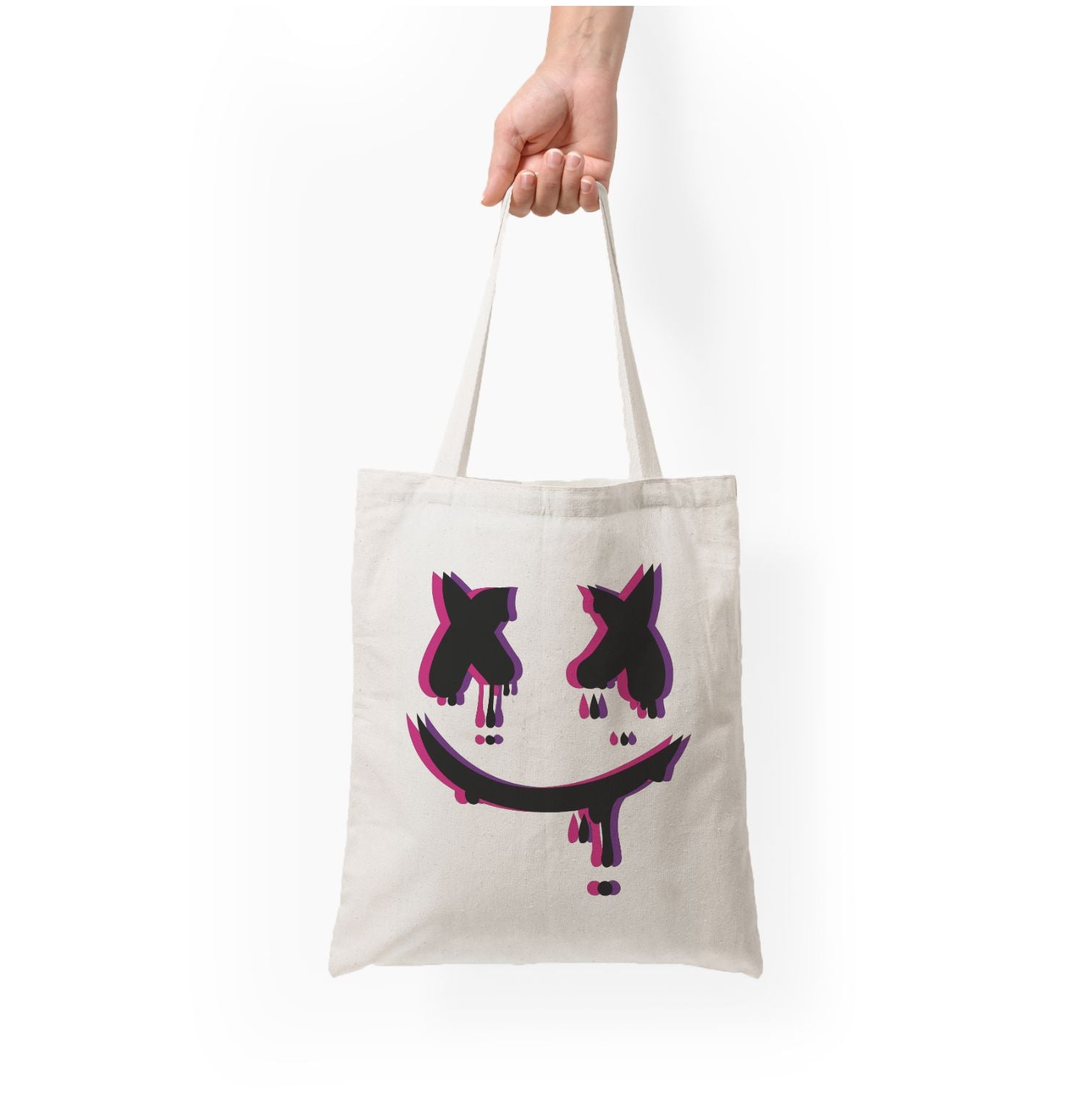 Purple Blur - White Helmet DJ Tote Bag