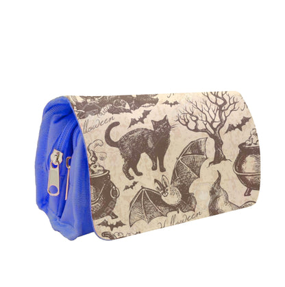 Vintage Halloween Pattern Pencil Case