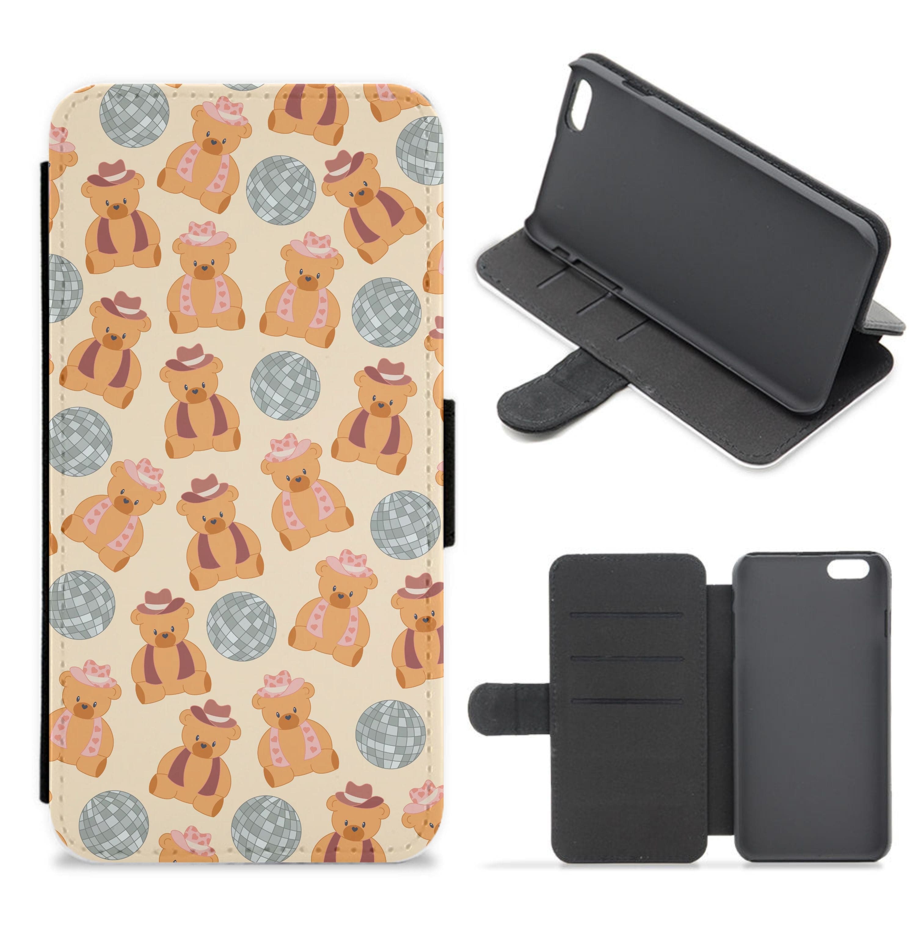 Bears With Cowboy Hats - Western  Flip / Wallet Phone Case