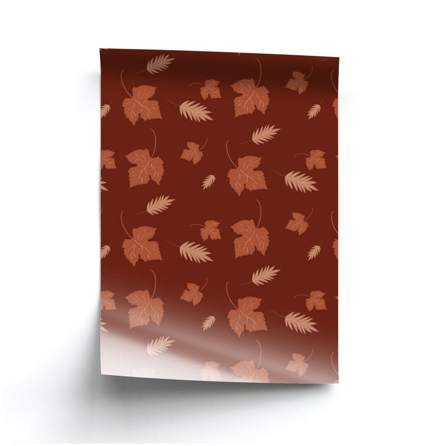 Autumn Leaf Patterns Poster