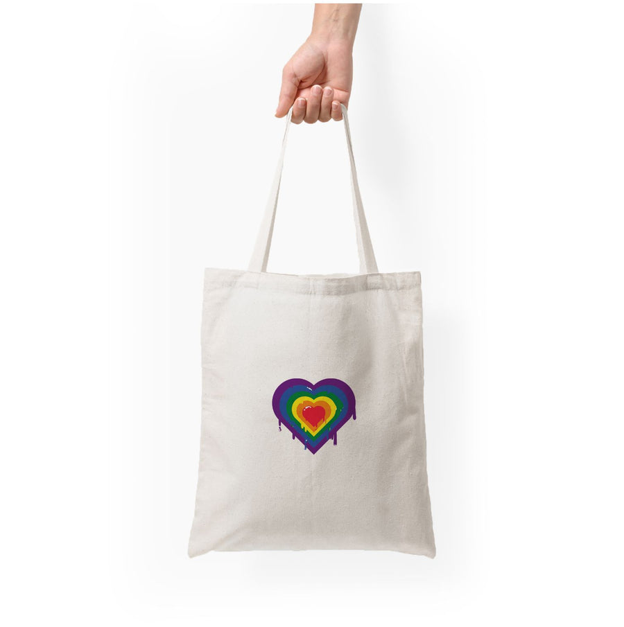 Dripped heart - Pride Tote Bag