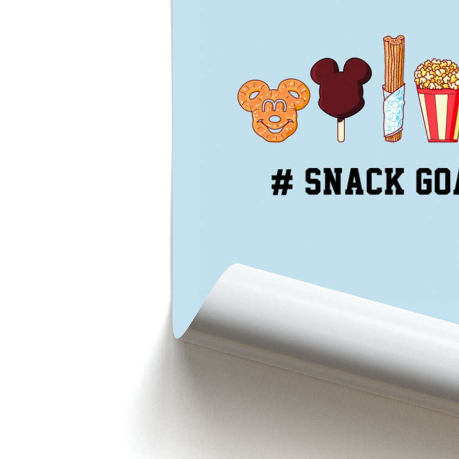 Snack Goals - Disney Poster