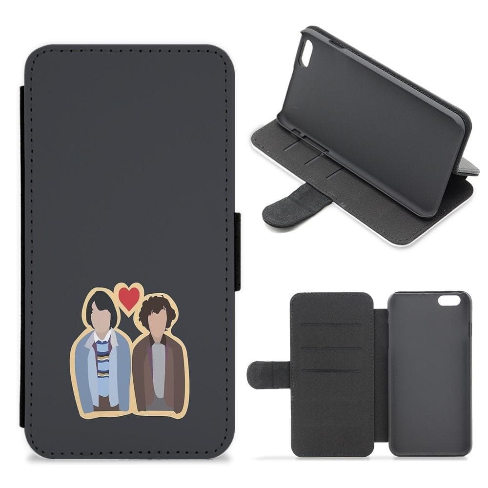 Mike and Eleven - Stranger Things Flip / Wallet Phone Case - Fun Cases