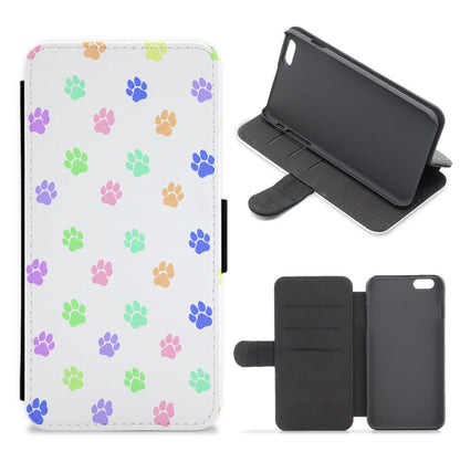 Coloured patterns - Dog Patterns Flip / Wallet Phone Case