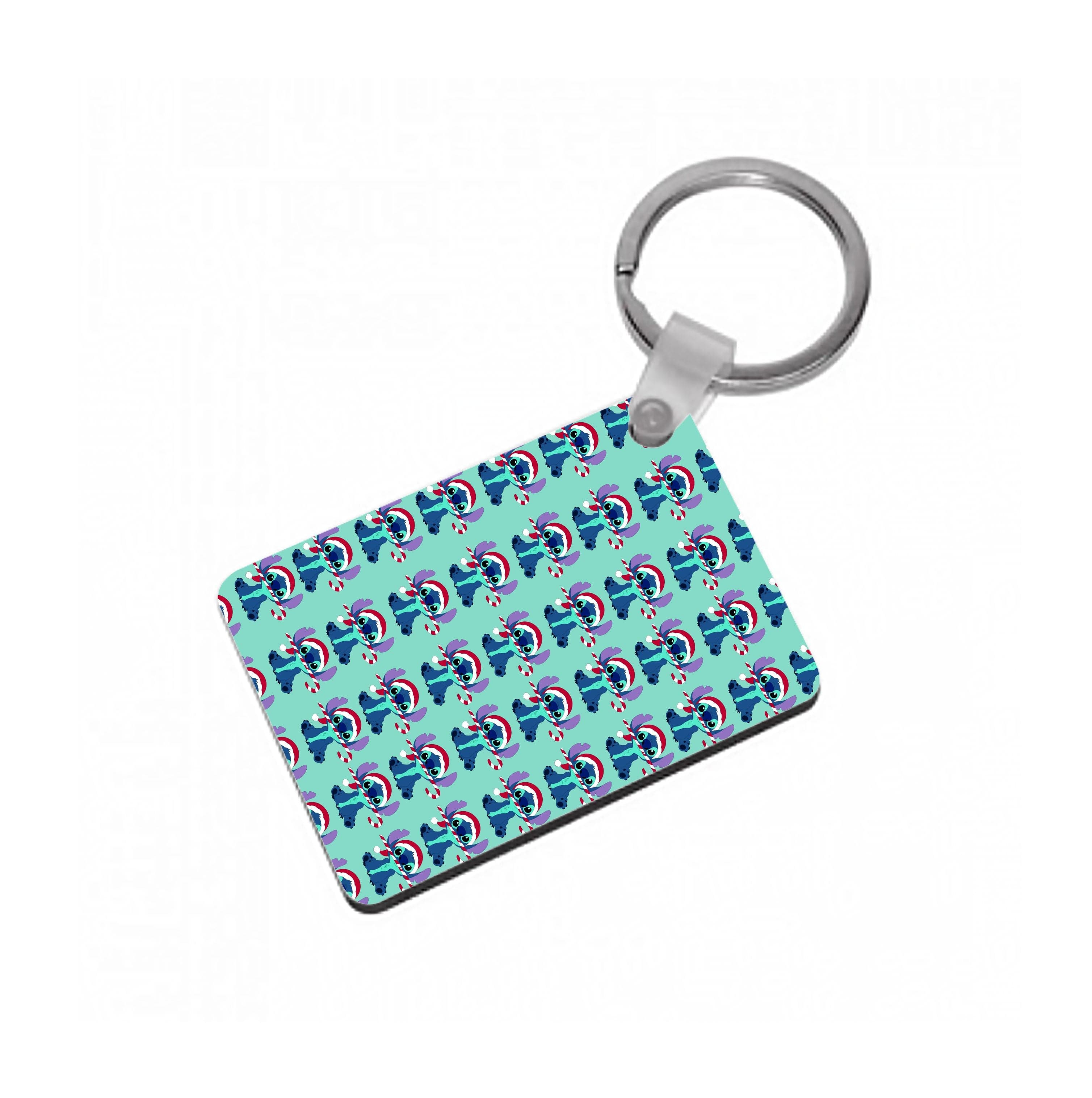 Stitch - Christmas Patterns Keyring