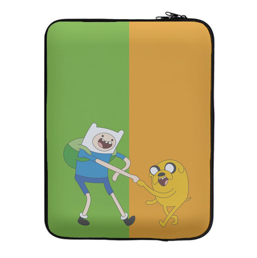Jake The Dog And Finn The Human - Adventure Time Laptop Sleeve