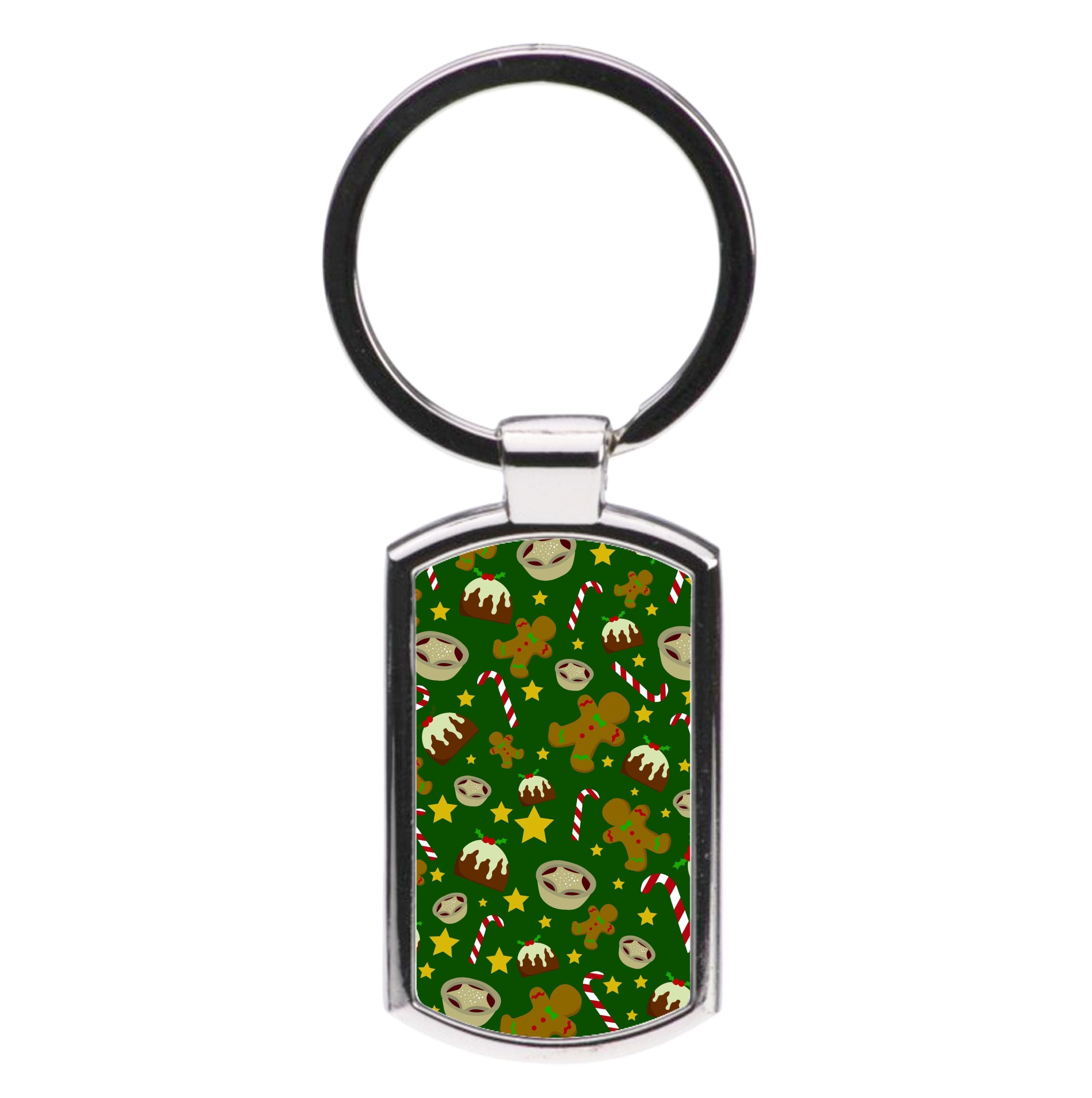 Festive - Christmas Patterns Luxury Keyring