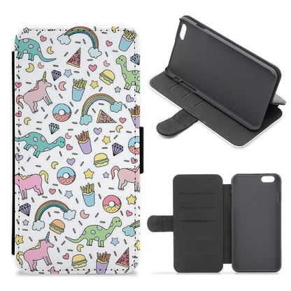 Tumblr Pattern Flip / Wallet Phone Case - Fun Cases