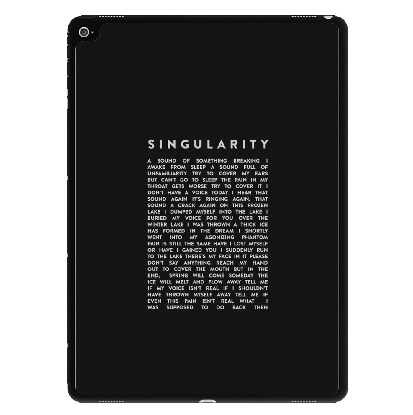 Singularity Lyrics - BTS iPad Case