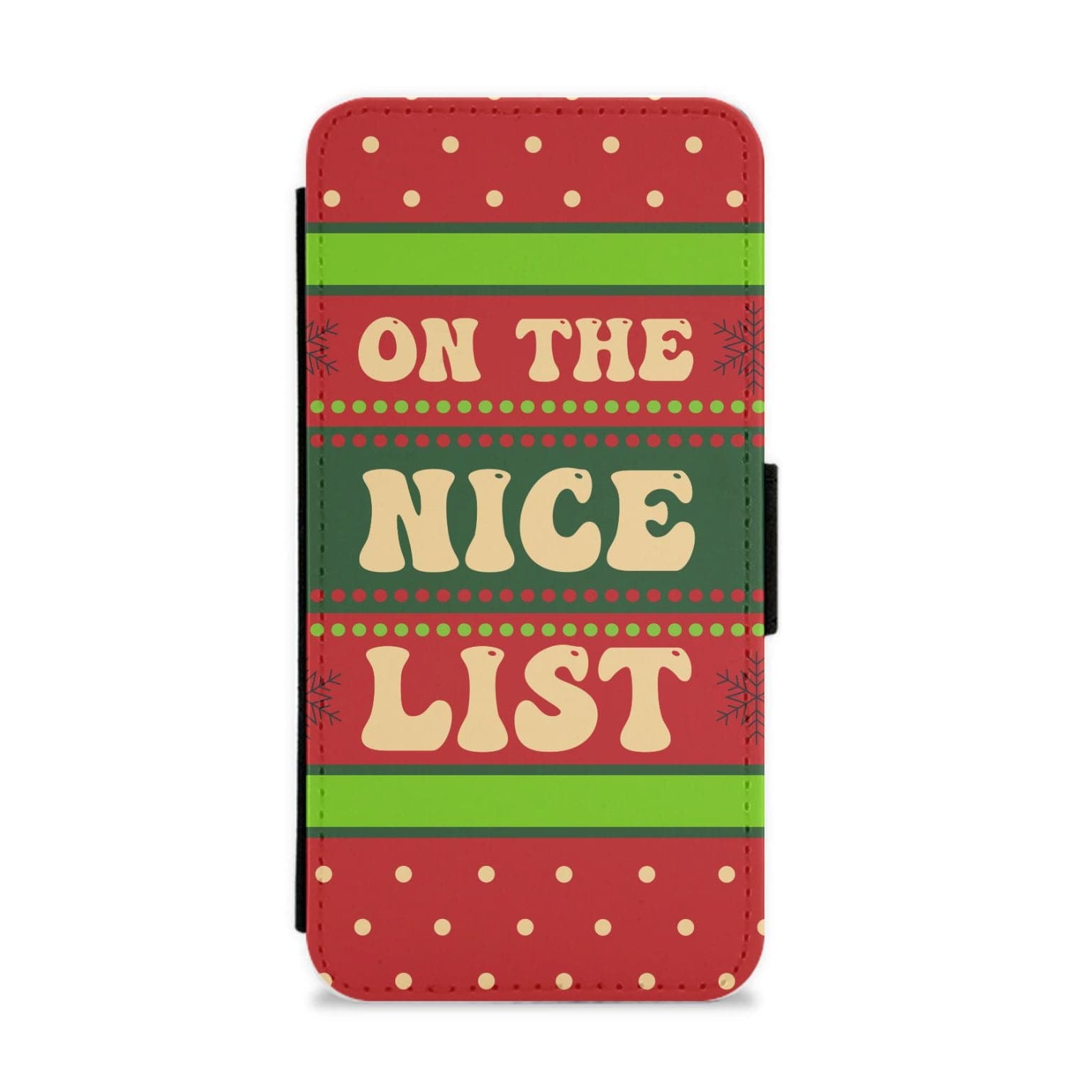 On The Nice List - Naughty Or Nice  Flip / Wallet Phone Case