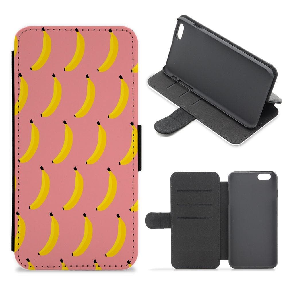 Banana Pattern Flip / Wallet Phone Case - Fun Cases