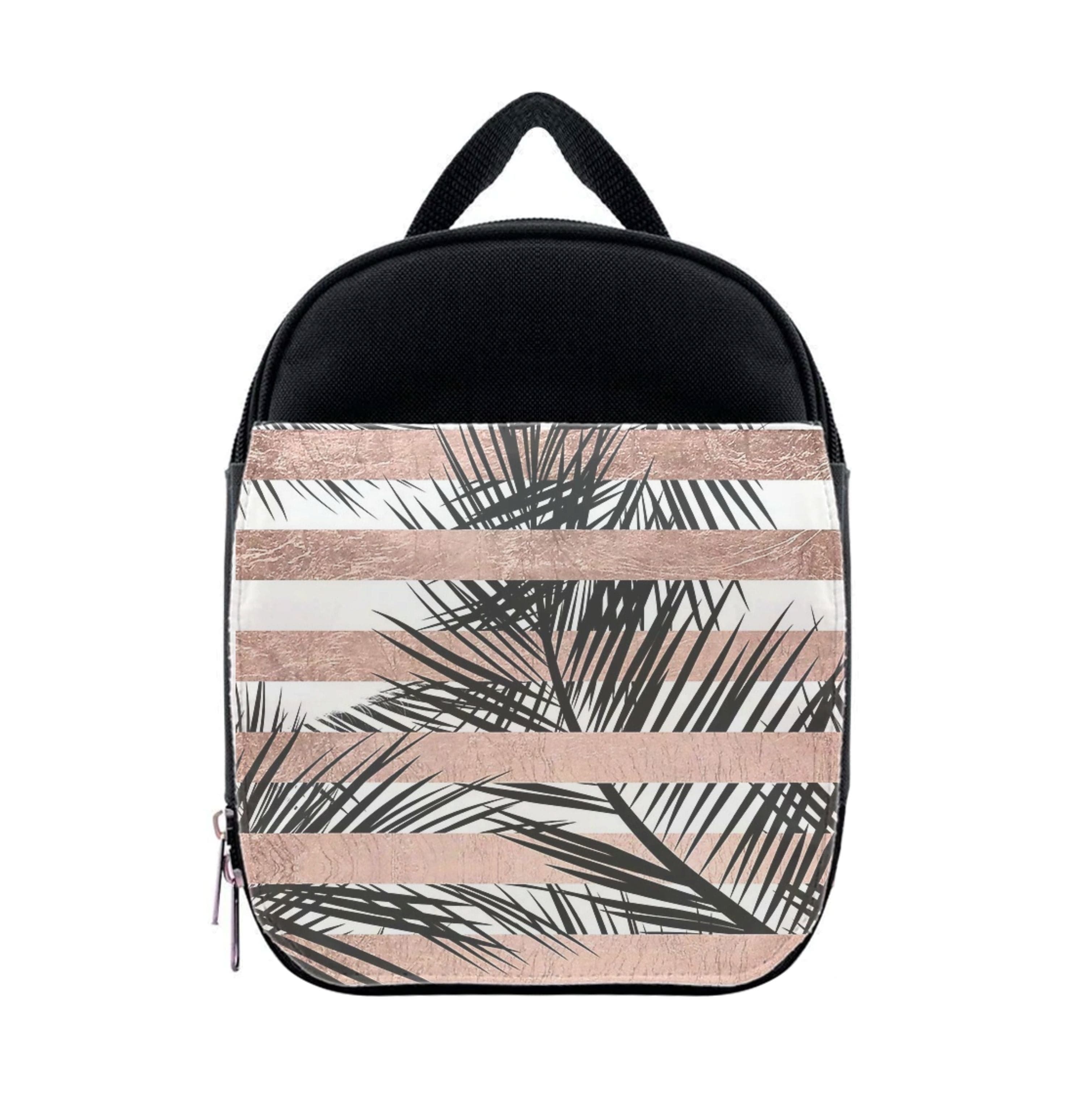 Rose Gold Tropical Palm Leaf Pattern Lunchbox