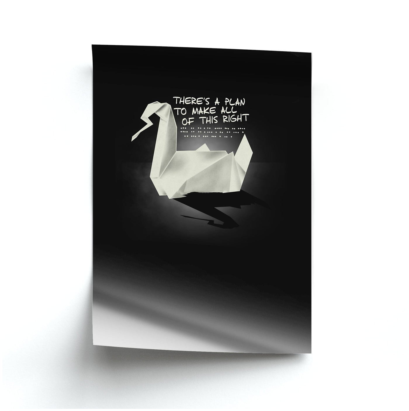 Prison Break Oragami Swan Poster