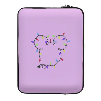 Mouse Christmas Lights Christmas Laptop Sleeve