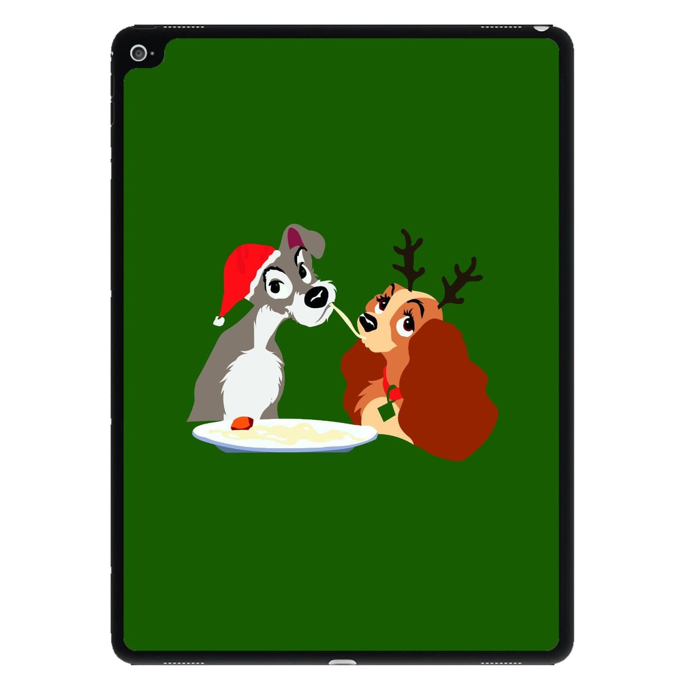 Christmas Lady And The Tramp iPad Case
