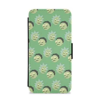 R&M Pattern Flip / Wallet Phone Case