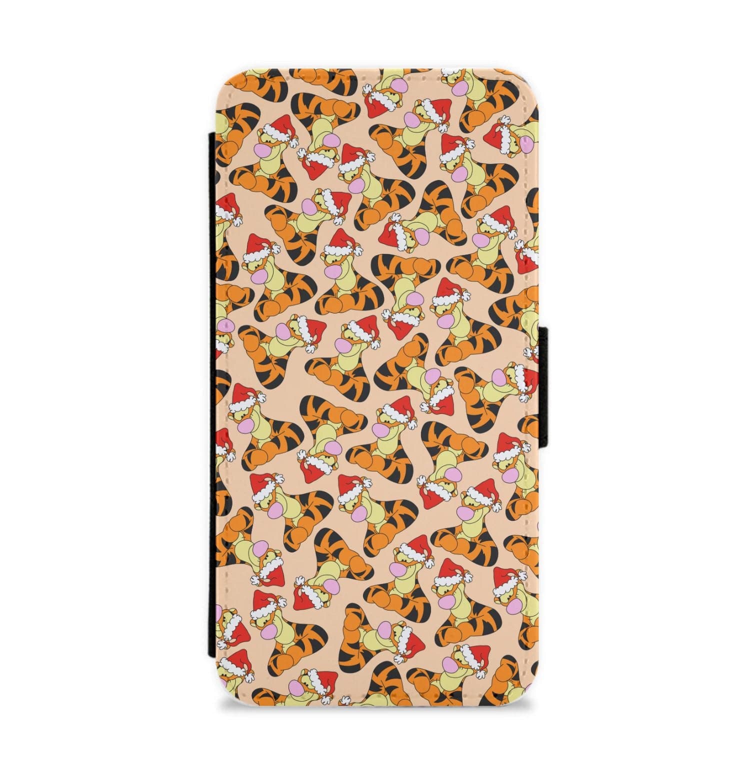 Tiger Pattern Christmas Flip / Wallet Phone Case