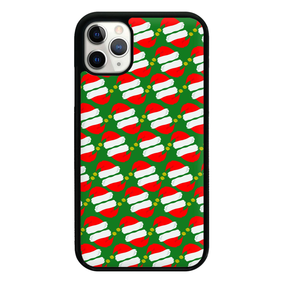 Santa Hat Pattern - Christmas Phone Case