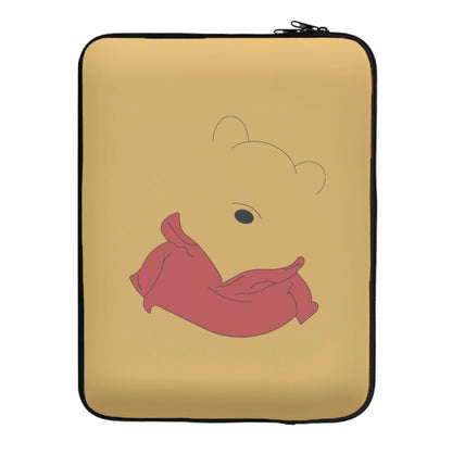 Faceless Yellow Bear Laptop Sleeve