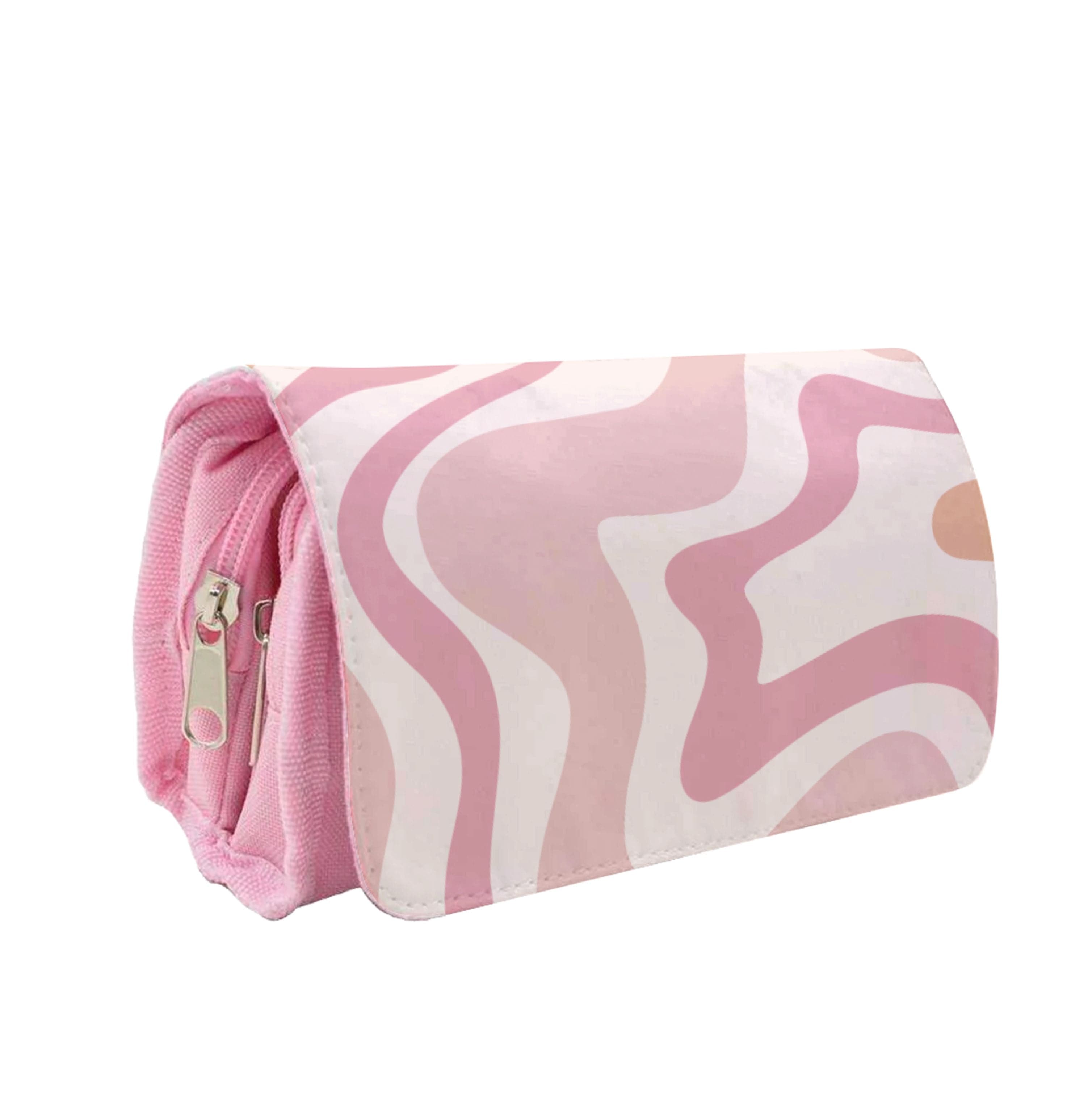 Pink Waves Pencil Case