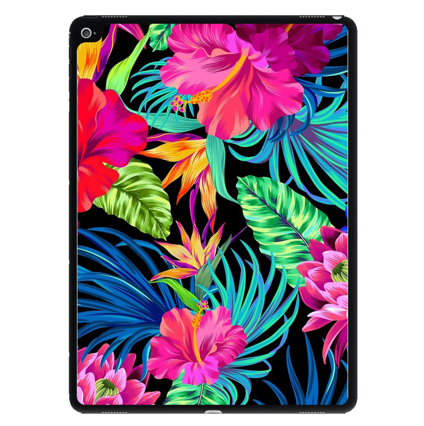 Colourful Hibiscus Pattern iPad Case