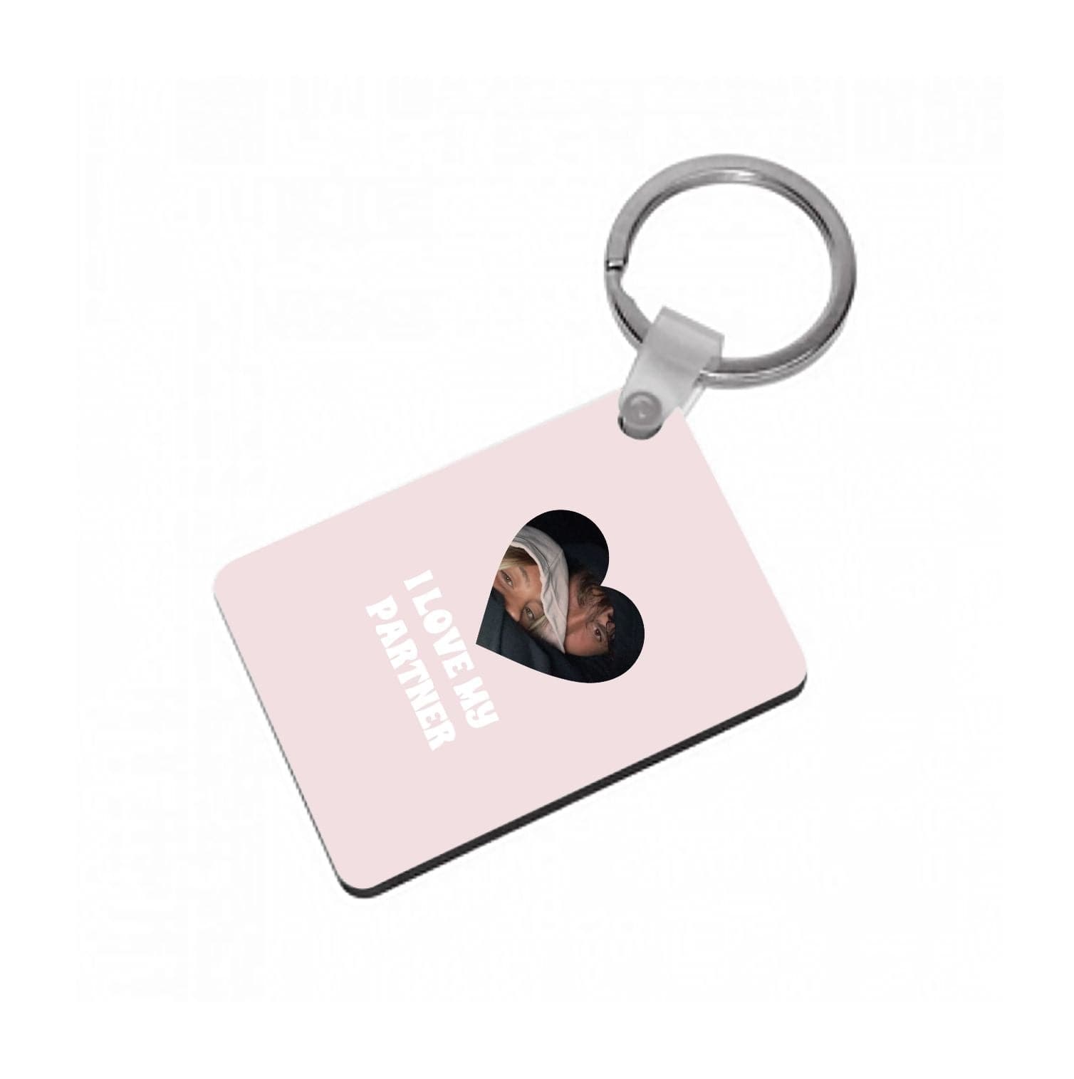 I Love My Partner - Personalised Couples Keyring