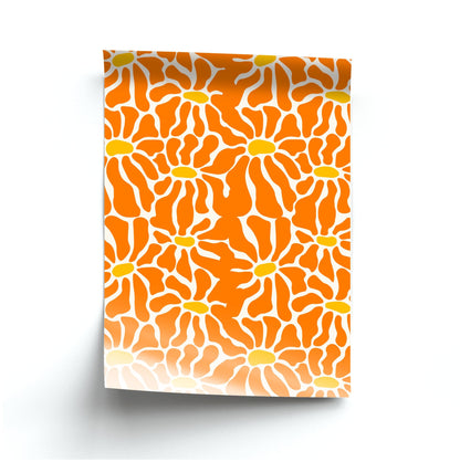 Orange Flowers - Summer Poster