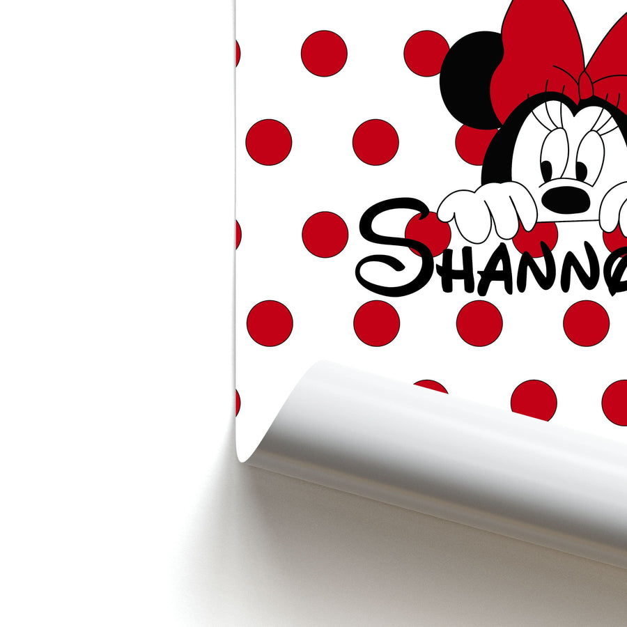 Minnie Mouse - Personalised Disney  Poster