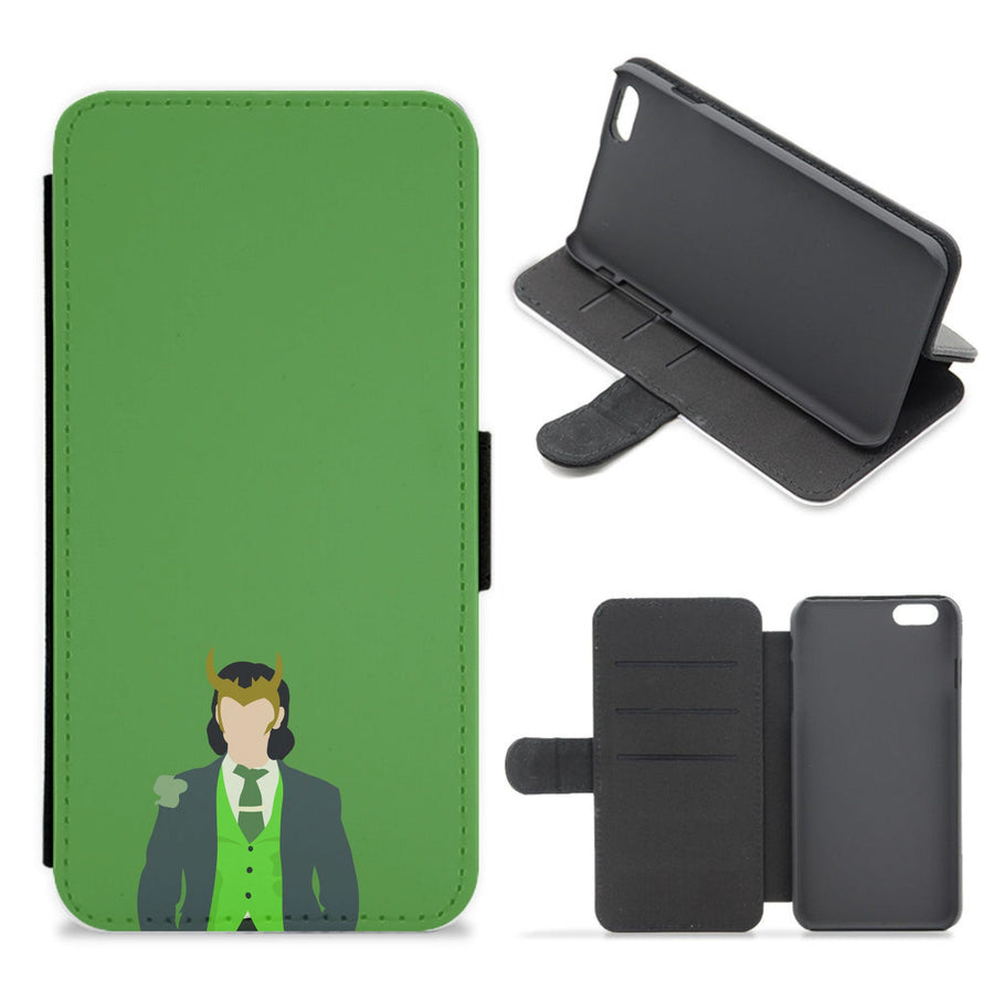 Loki With Horns Flip / Wallet Phone Case