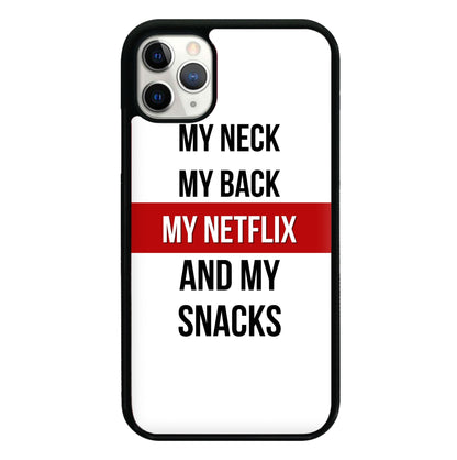 My Netflix & My Snacks Phone Case