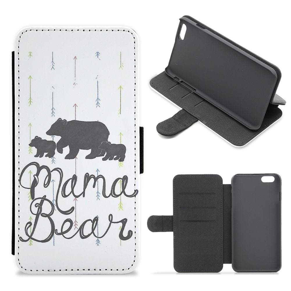 Mama Bear Flip Wallet Phone Case - Fun Cases