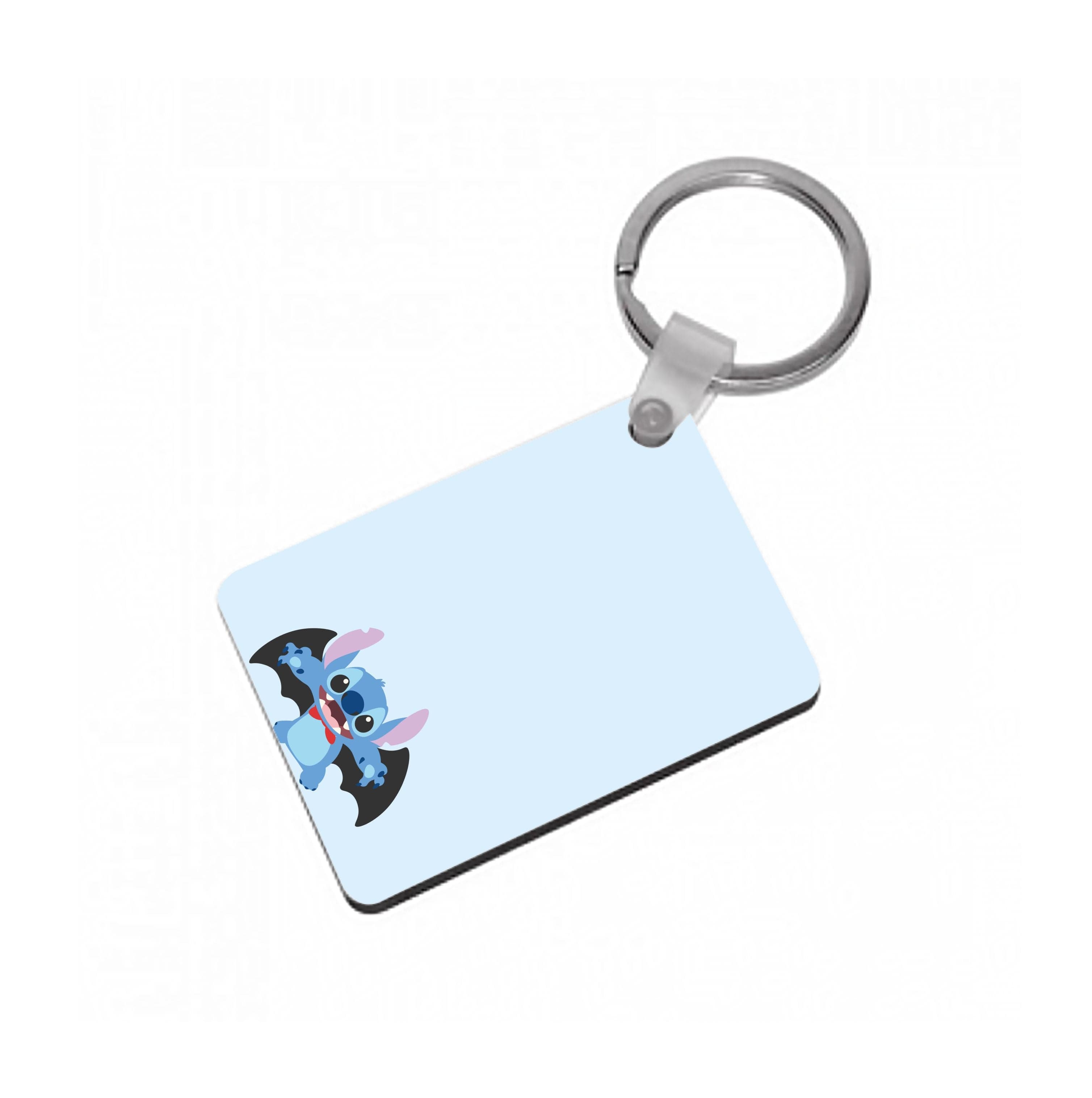 Vampire Alien Blue Halloween Keyring