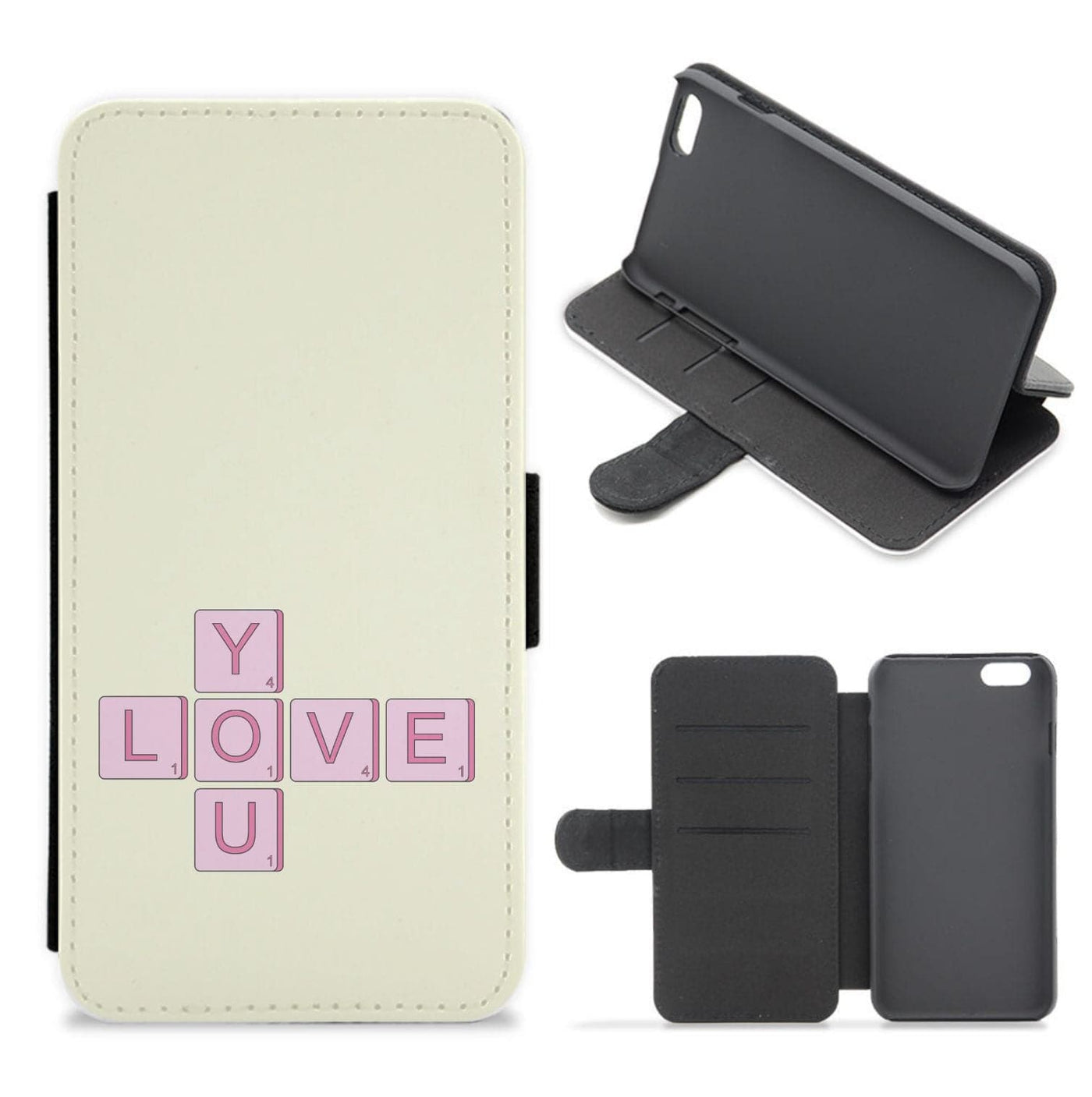 Love You - Valentine's Day Flip / Wallet Phone Case